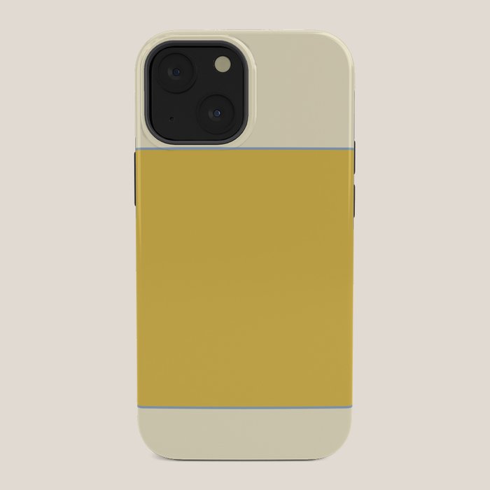 Sunshine Yellow Color Block Warm Vintage iPhone Case