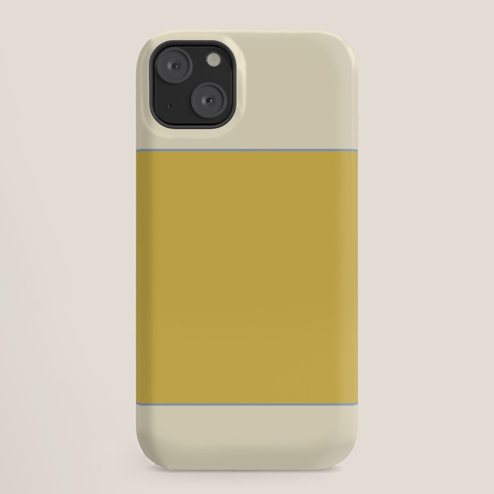 Sunshine Yellow Color Block Warm Vintage iPhone Case