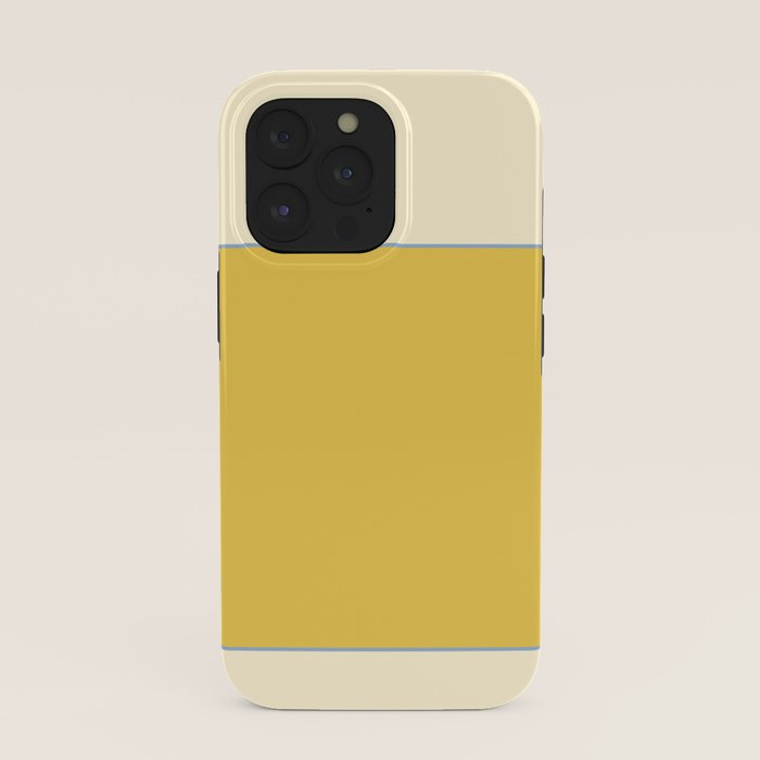 Sunshine Yellow Color Block Warm Vintage iPhone Case