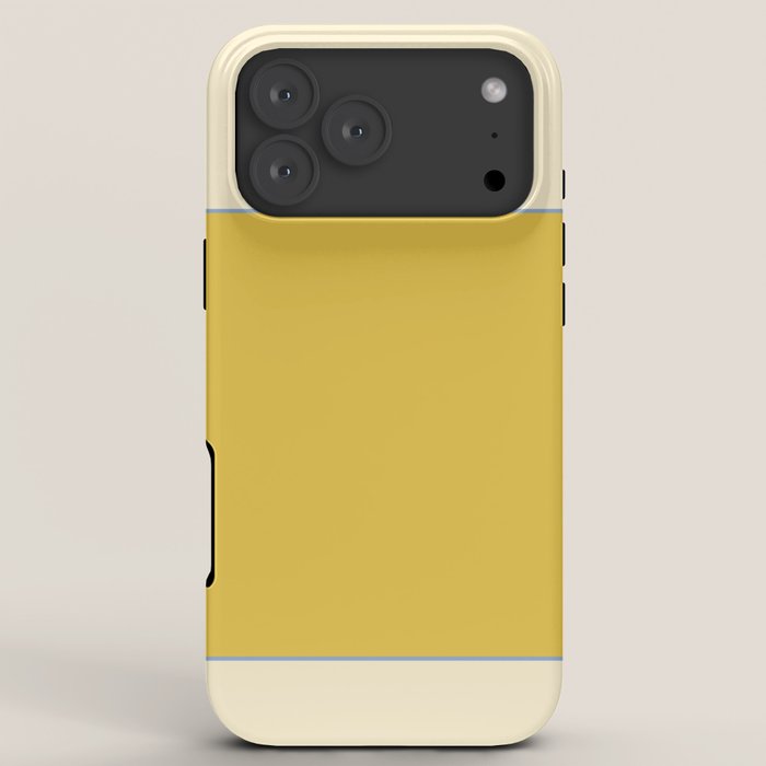 Sunshine Yellow Color Block Warm Vintage iPhone Case