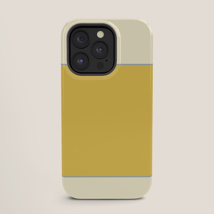 Sunshine Yellow Color Block Warm Vintage iPhone Case