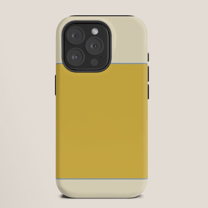 Sunshine Yellow Color Block Warm Vintage iPhone Case