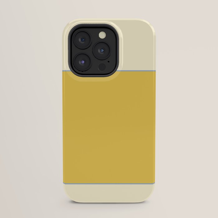 Sunshine Yellow Color Block Warm Vintage iPhone Case