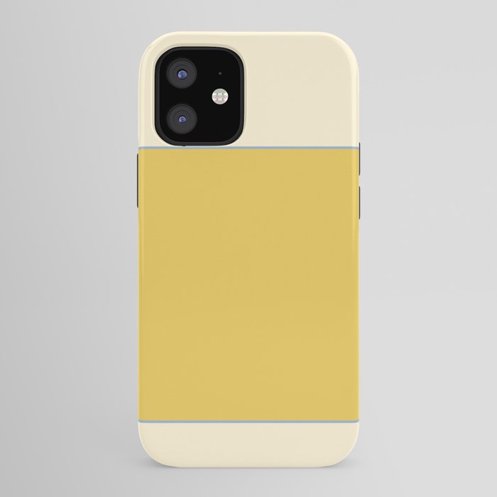 Sunshine Yellow Color Block Warm Vintage iPhone Case