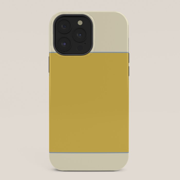 Sunshine Yellow Color Block Warm Vintage iPhone Case