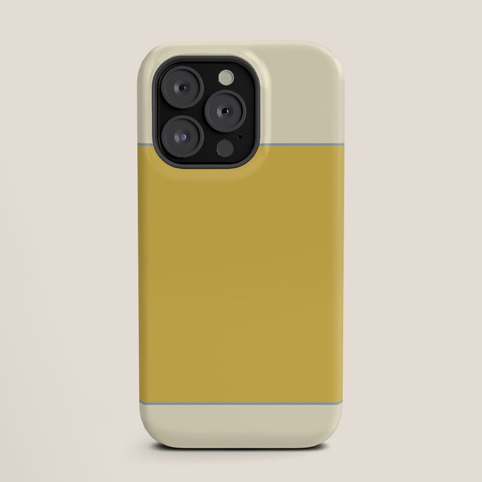 Sunshine Yellow Color Block Warm Vintage iPhone Case