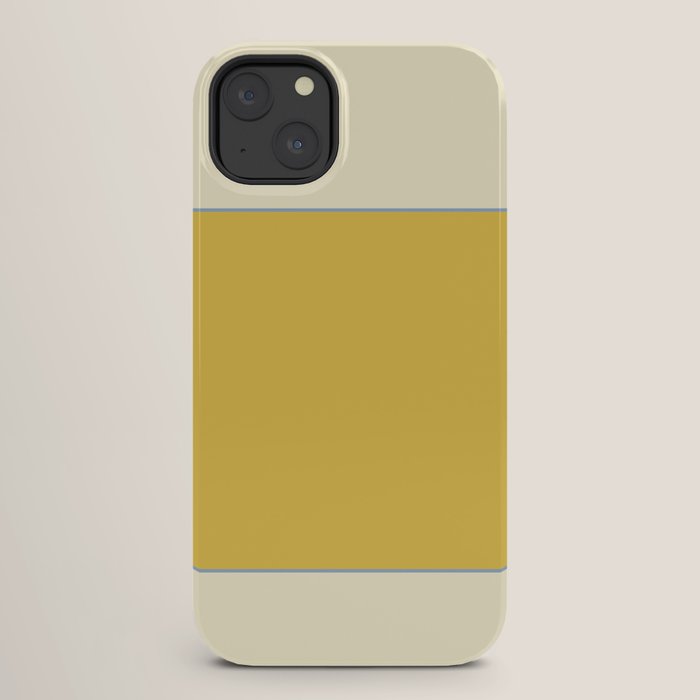 Sunshine Yellow Color Block Warm Vintage iPhone Case