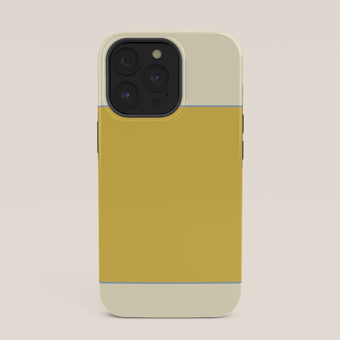 Sunshine Yellow Color Block Warm Vintage iPhone Case