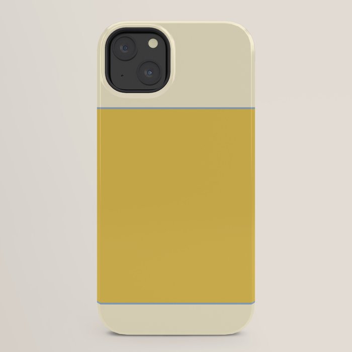 Sunshine Yellow Color Block Warm Vintage iPhone Case