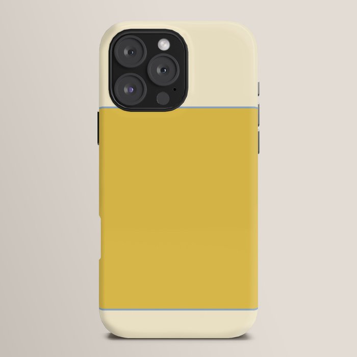 Sunshine Yellow Color Block Warm Vintage iPhone Case