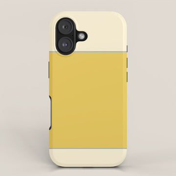 Sunshine Yellow Color Block Warm Vintage iPhone Case