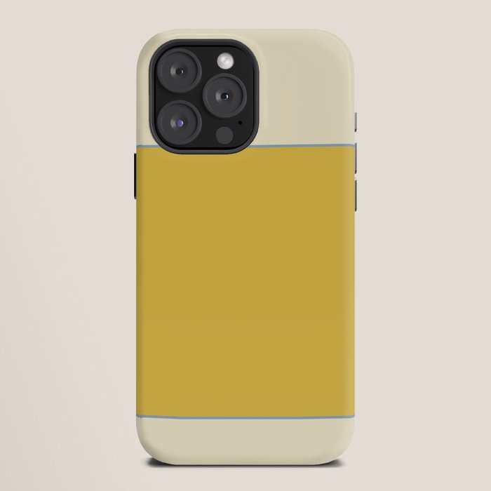 Sunshine Yellow Color Block Warm Vintage iPhone Case