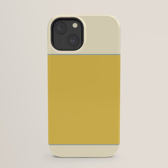 Sunshine Yellow Color Block Warm Vintage iPhone Case