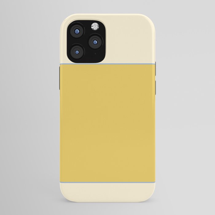Sunshine Yellow Color Block Warm Vintage iPhone Case