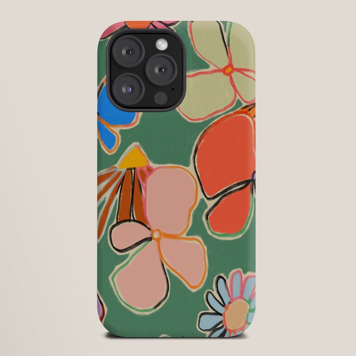 VINTAGE GARDEN GREEN iPhone Case