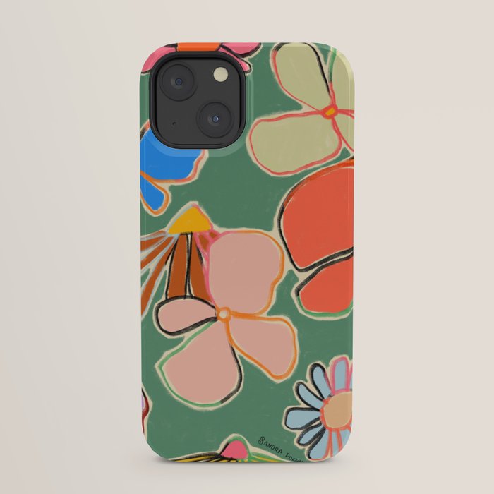 VINTAGE GARDEN GREEN iPhone Case