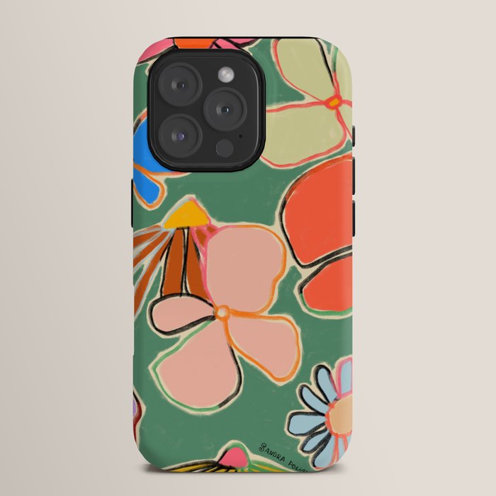 VINTAGE GARDEN GREEN iPhone Case