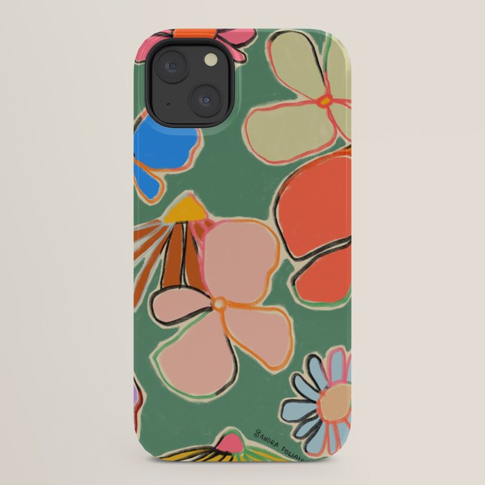 VINTAGE GARDEN GREEN iPhone Case