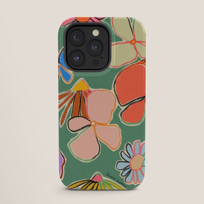 VINTAGE GARDEN GREEN iPhone Case