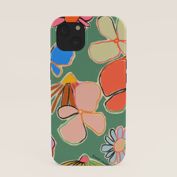 VINTAGE GARDEN GREEN iPhone Case