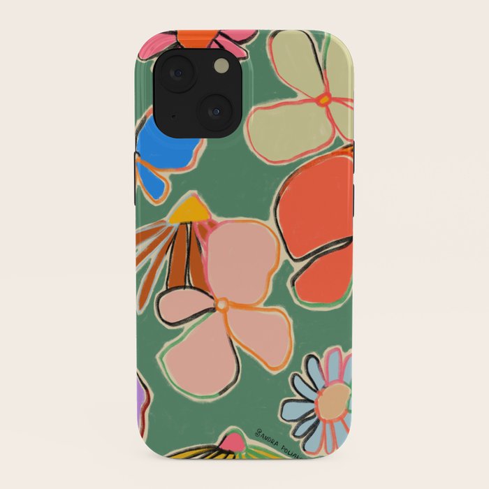 VINTAGE GARDEN GREEN iPhone Case