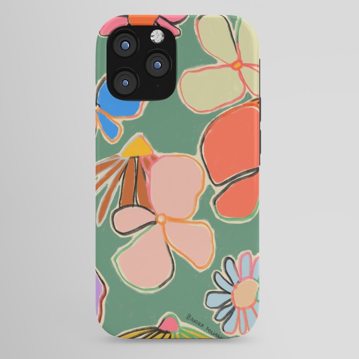 VINTAGE GARDEN GREEN iPhone Case