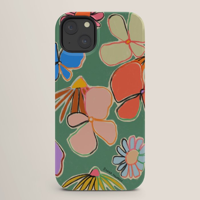VINTAGE GARDEN GREEN iPhone Case