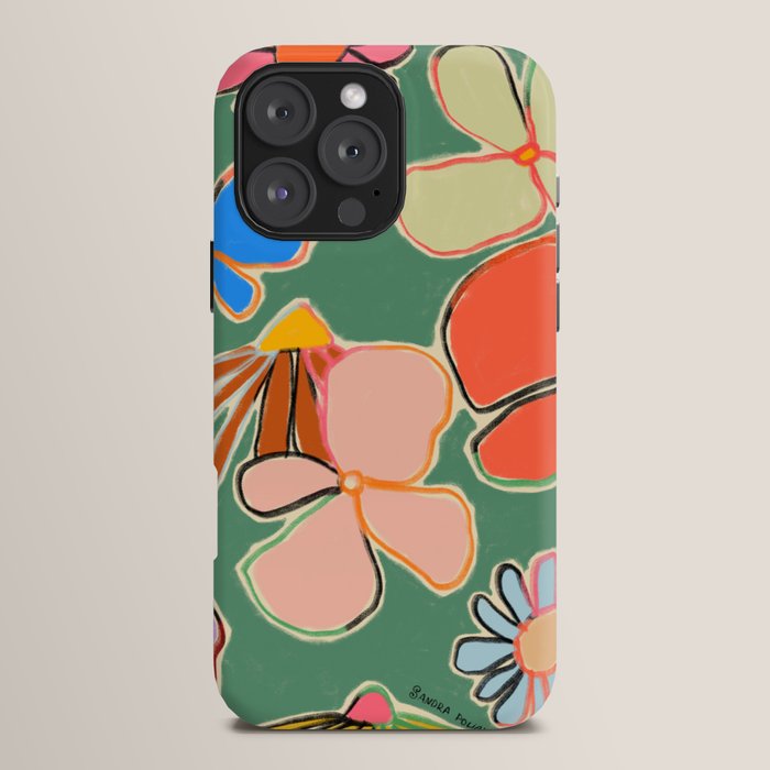 VINTAGE GARDEN GREEN iPhone Case