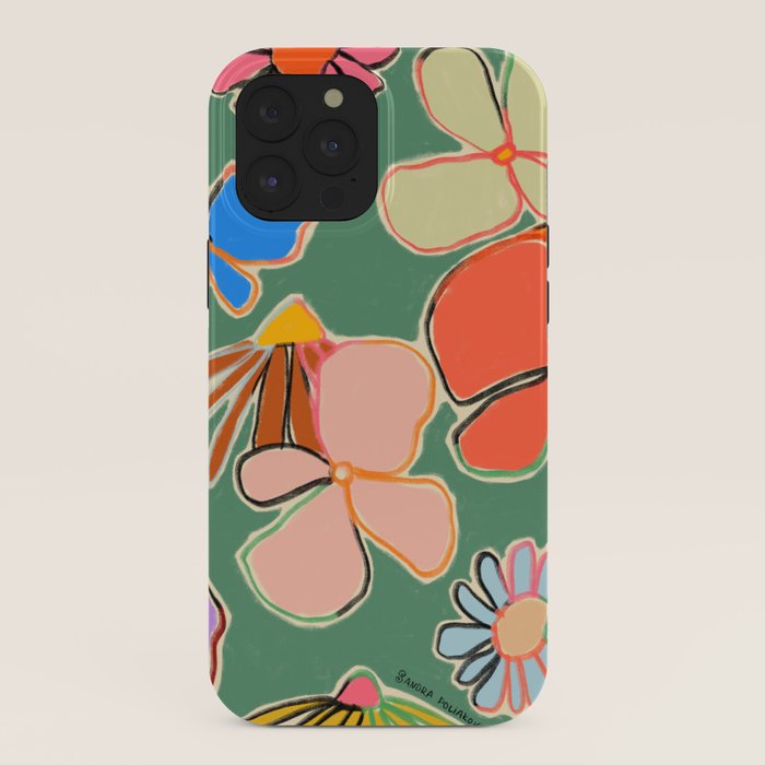 VINTAGE GARDEN GREEN iPhone Case