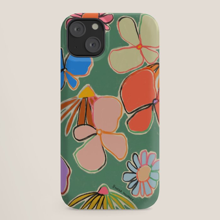 VINTAGE GARDEN GREEN iPhone Case