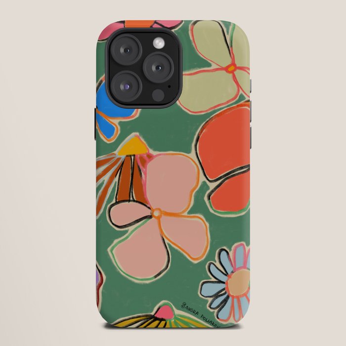 VINTAGE GARDEN GREEN iPhone Case