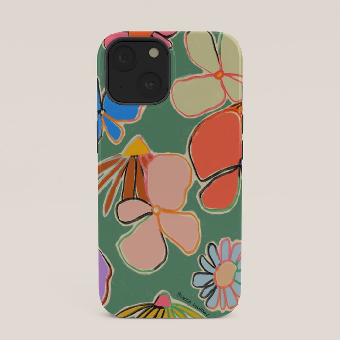 VINTAGE GARDEN GREEN iPhone Case