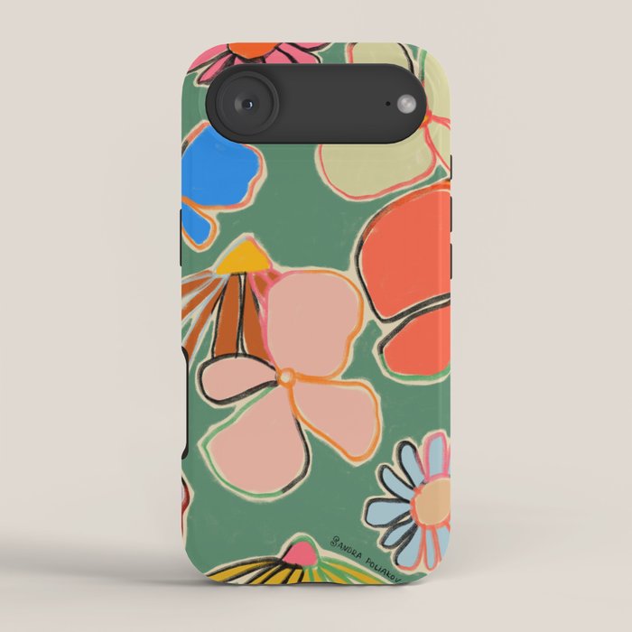 VINTAGE GARDEN GREEN iPhone Case
