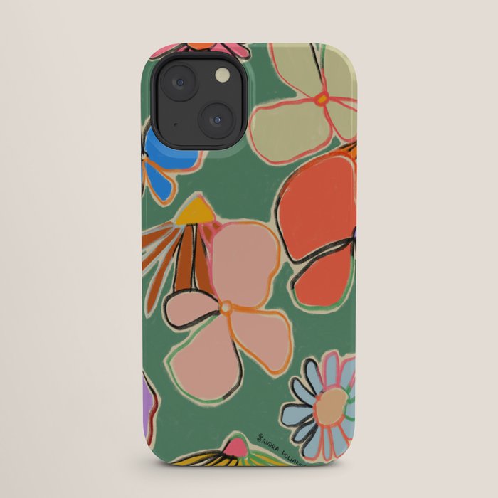 VINTAGE GARDEN GREEN iPhone Case