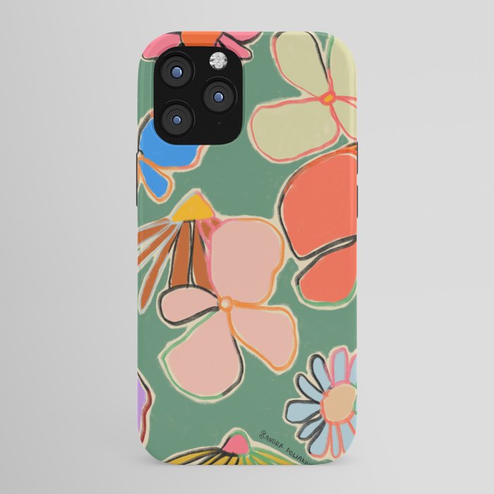 VINTAGE GARDEN GREEN iPhone Case