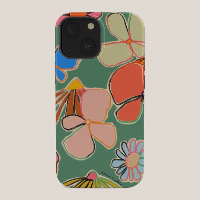 VINTAGE GARDEN GREEN iPhone Case