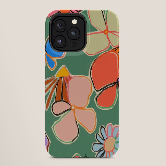 VINTAGE GARDEN GREEN iPhone Case