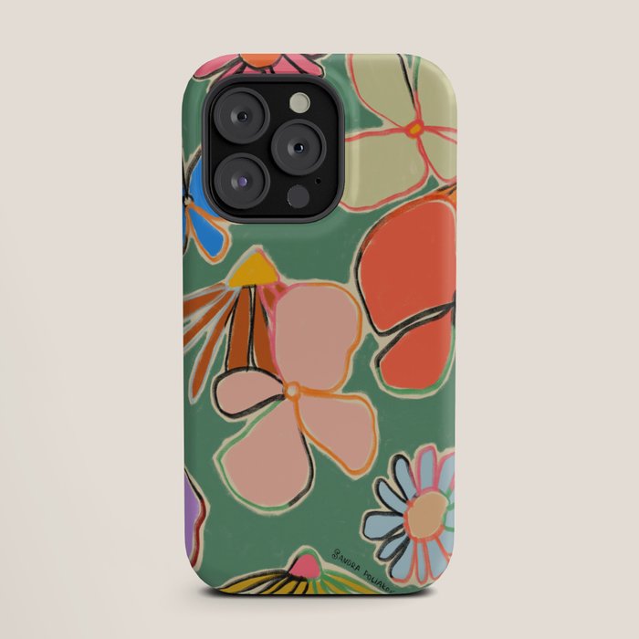 VINTAGE GARDEN GREEN iPhone Case