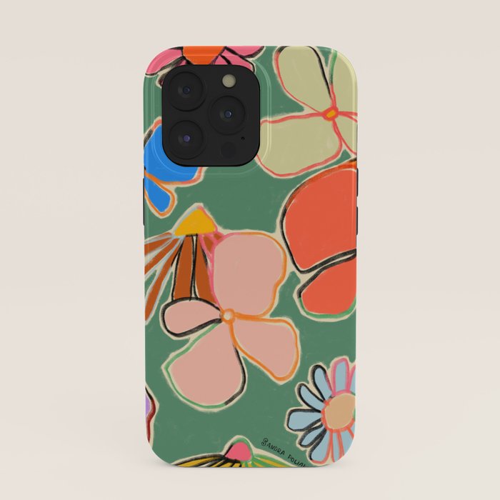VINTAGE GARDEN GREEN iPhone Case