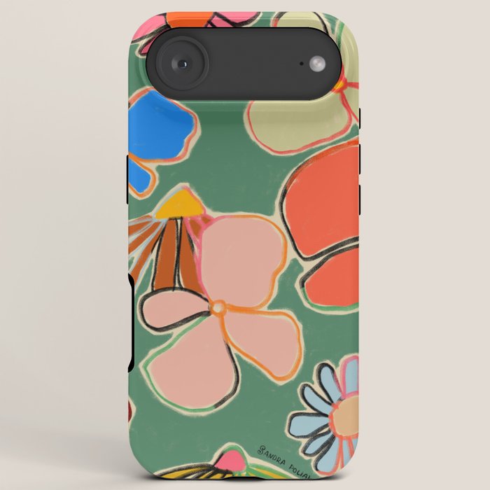 VINTAGE GARDEN GREEN iPhone Case
