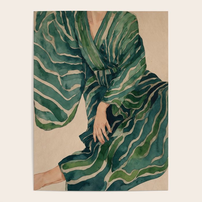 Figurative Illustration Woman Poster