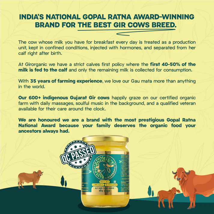 Pure & Organic A2 Gir Cow Ghee