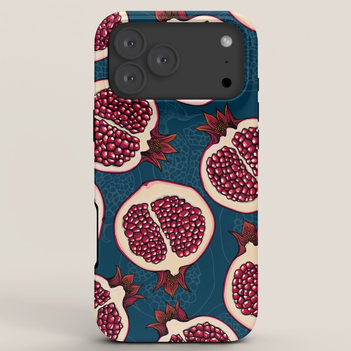 Pomegranate slices  iPhone Case