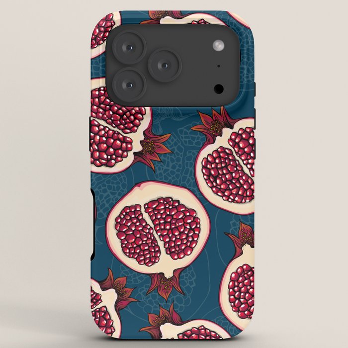 Pomegranate slices  iPhone Case