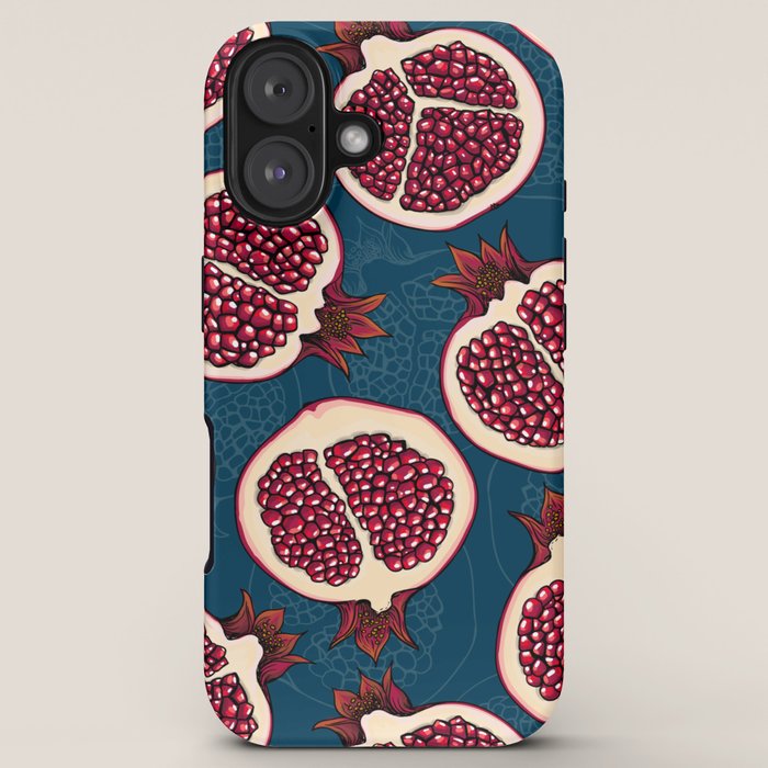 Pomegranate slices  iPhone Case