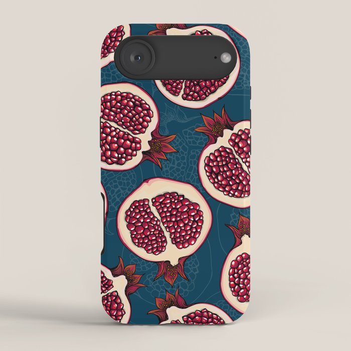Pomegranate slices  iPhone Case