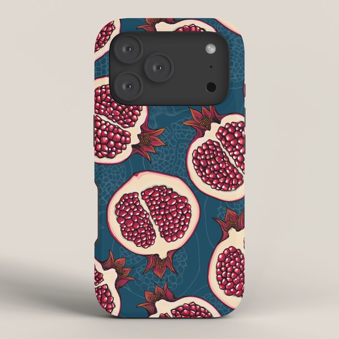 Pomegranate slices  iPhone Case