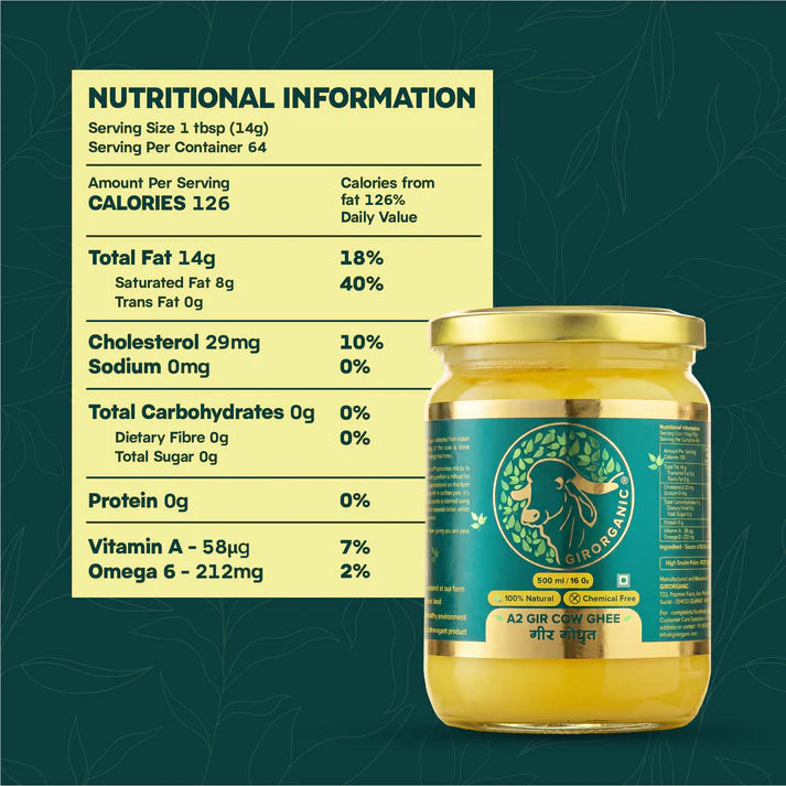 Pure & Organic A2 Gir Cow Ghee