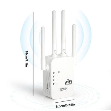 🔥 2025 Wi-Fi Amplifier – 1200 Mbps, Dual Band (5 GHz / 2.4 GHz) 📶 Maximum signal amplification – stable connection throughout the house!