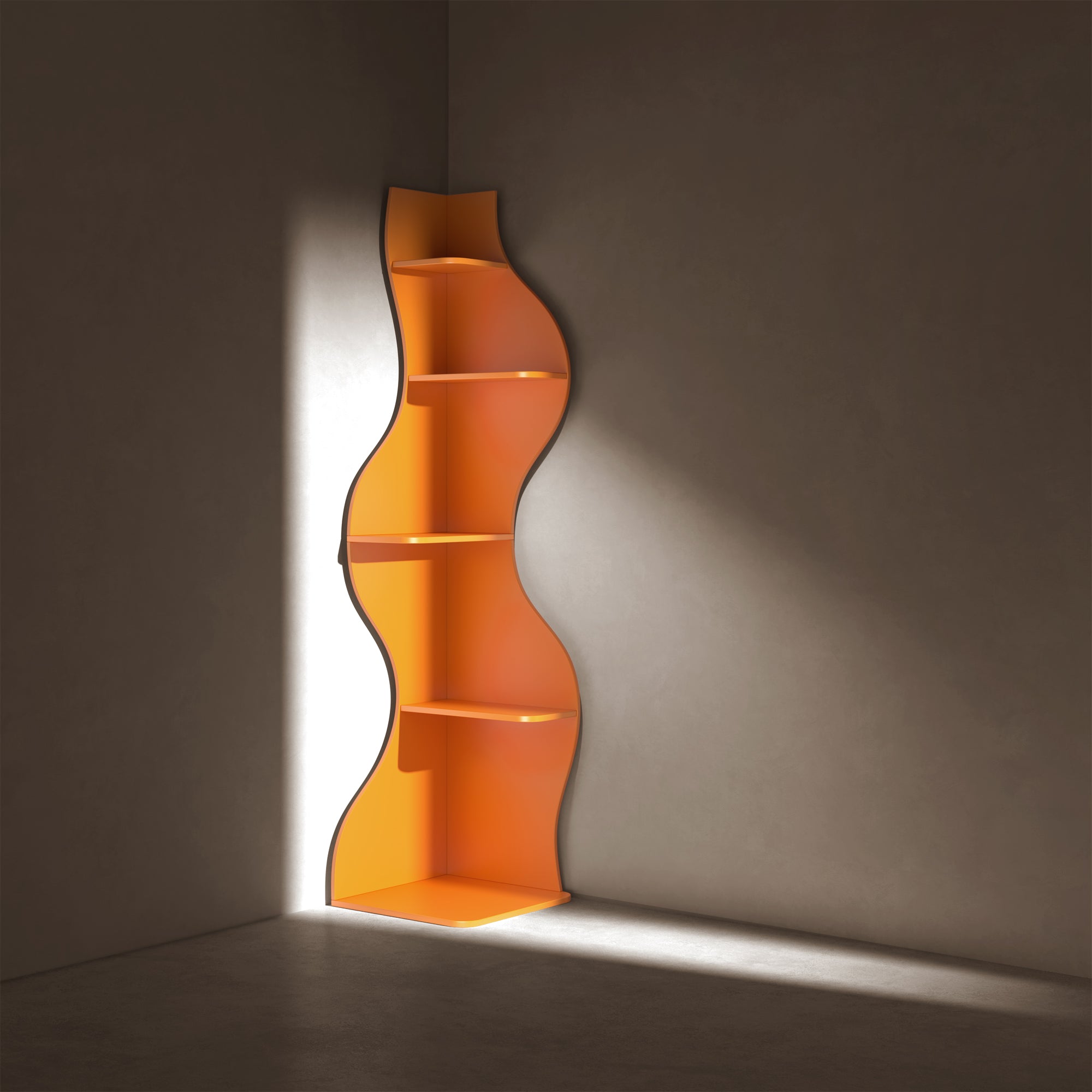 YOWOS Flamenco Wave Display Shelf 69.4″H